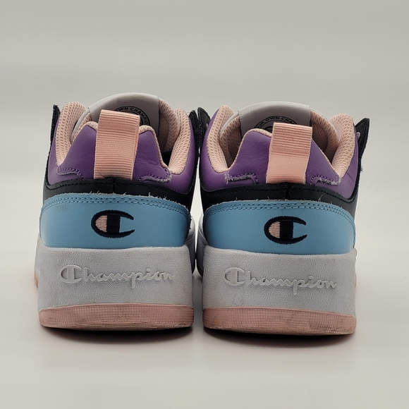 Champion Women's Drome Lo CB W Sneakers White/Navy/Candid/Mauve Size 6W, Used - Picture 5 of 12